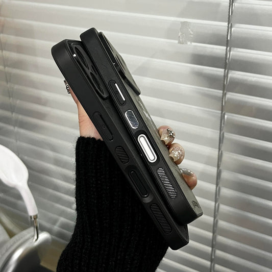 Gradient Leather Shockproof Phone Case