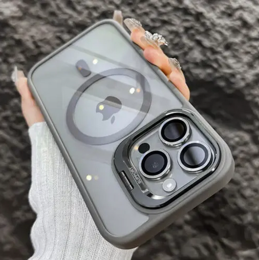 MagSafe Shockproof Phone Case with Camera Stand