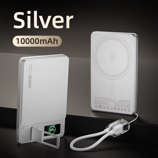 CCC 10000Mah Slim Original Power Bank for Magsafe,Magnetic Wireless 20W Fast Charging Portable Battery for Iphone 12-17 Iwatch