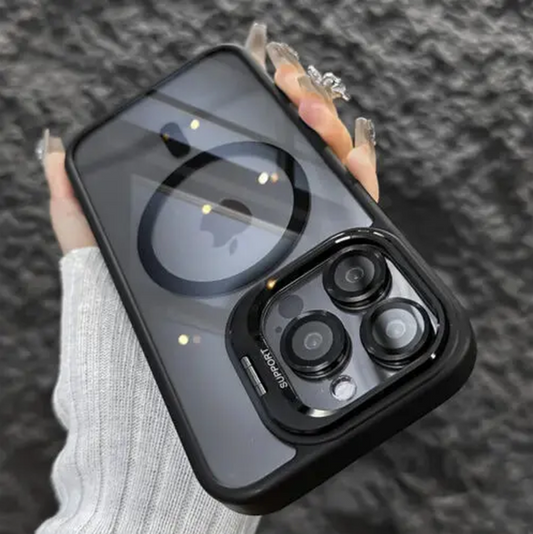 MagSafe Shockproof Phone Case with Camera Stand
