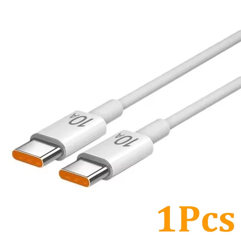 1/3Pcs 10A Cable 120W Super Fast Charging Type C to Type C Cable Highspeed Data Transfer for Iphone Samsung Xiaomi Charger Cable