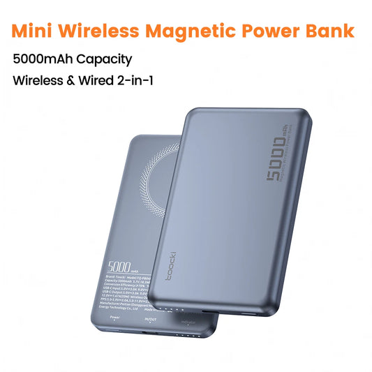 Magenetic Powerbank 5000Mah 15W Wireless Charging for Magsafe PD 20W Extenal Battery for Iphone 17 16 15 14 13 Pro Max